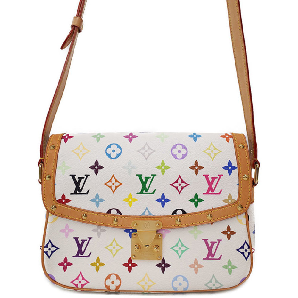 Louis Vuitton Monogram Sologne Shoulder Bag Multicolor White